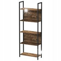 Metalowy regał stojący na książki drabina BIBLIOTECZKA 60x25x165 Półka loft
