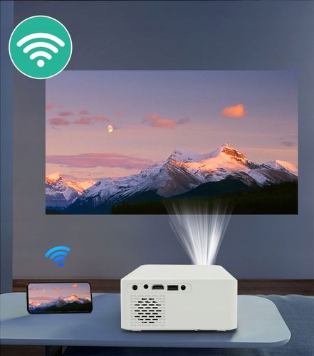 PROJEKTOR RZUTNIK ANDROID SMART TV WIFI FULL HD 7000lm 400 ANSI LED BT na Arena.pl