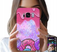 ETUI DO SAMSUNG GALAXY S8 - SŁODKIE DONUTY Z LUKREM W TLE + FOLIA