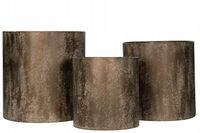 Doniczka metal beżowy Skandi.pl 33,5 cm x 33,5 x 35 cm