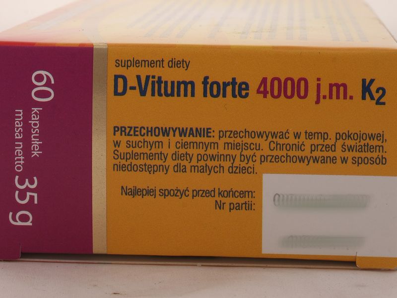 Witamina K2 Mk 7 D Vitum Forte 4000 Jm Oleofarm 60 Kaps