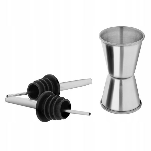 Zestaw barmański do drinków 8 el. Shaker Tin-Tin Strainer Muddler Jigger zdjęcie 4