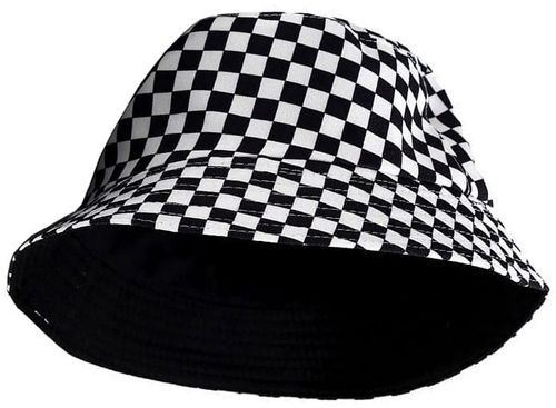 Kapelusz Czapka BUCKET HAT RYBACKI dwustronny kratka KR2_WKratkę na Arena.pl