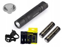 LATARKA CONVOY S2+ T6-4C 2 OGNIWA UCHWYT SOCZEWKA ŁADOWARKA Lii-202 ZESTAW