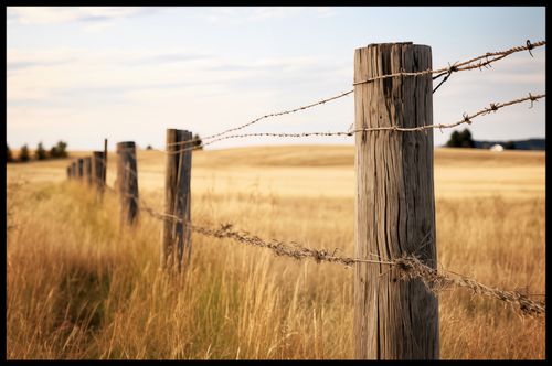 Plakat 86,4x56,8cm Płot na Polu na Arena.pl