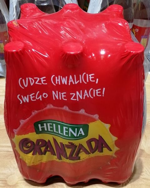 Hellena 1,25l Oranżada Czerwona - karton zdjęcie 1