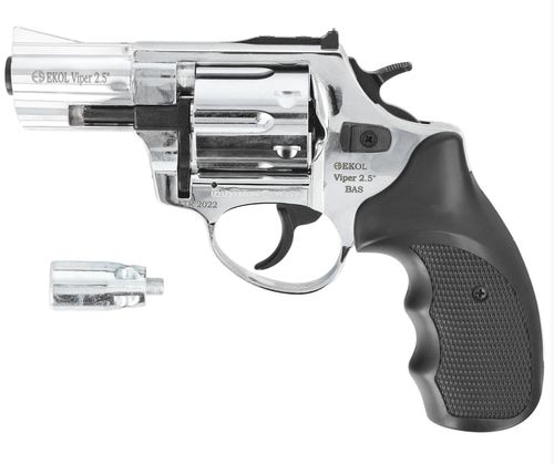 Rewolwer hukowy Ekol Viper BAS K-6L 2,5" kal. .22 mm LONG 6mm chrom na Arena.pl