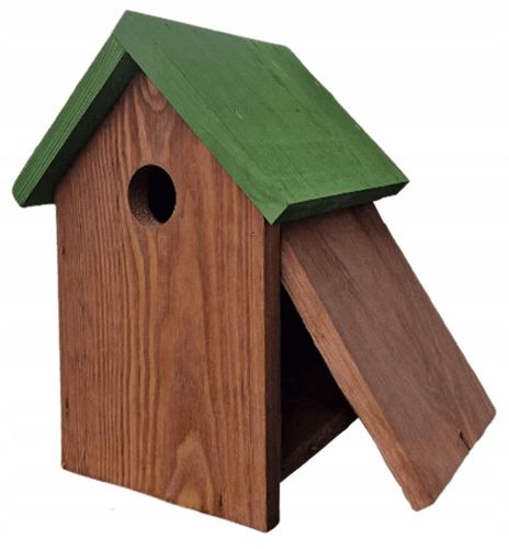 BUDKA LĘGOWA DOMEK Karmnik dla ptaków UNIWERSALNA dla sikorek, szpaków na Arena.pl