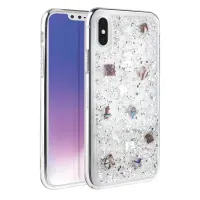 uniq etui lumence clear iphone xs maxsrebrny/perivvinkle silver