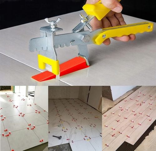 MOCNY ZESTAW SYSTEM POZIOMOWANIA PŁYTEK KLIPSY KLINY SZCZYPCE 2mm na Arena.pl