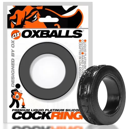 oxballs pig-ring silikonowy pierścień anatomiczny czarny 3,5 cm na Arena.pl