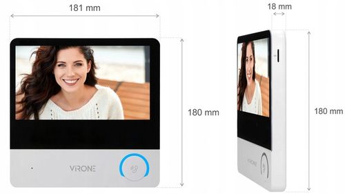 WIDEODOMOFON VIDEO DOMOFON FULL HD 7" CZYTNIK BRELOK MENU PL FURTKA + BRAMA na Arena.pl