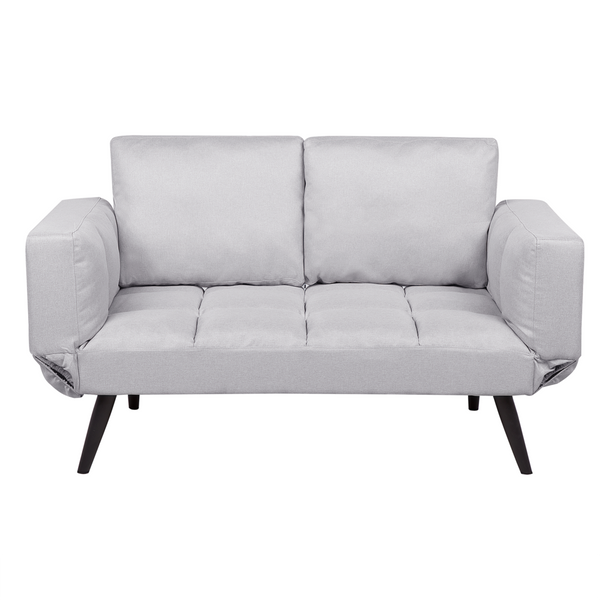 Sofa rozkładana jasnoszara BREKKE zdjęcie 1