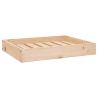 Legowisko dla psa, 61,5x49x9 cm, lite drewno sosnowe
