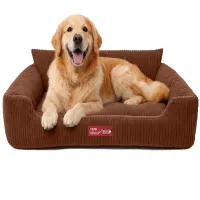 Legowisko roz L dla psa kota miękkie sztruksowe antypoślizgowe wygodne