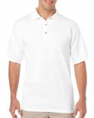 Koszulka polo męska DUŻY ROZMIAR biała 3XL