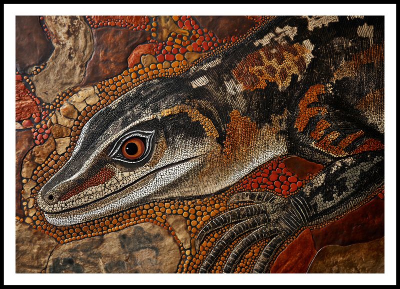 Plakat 100x70cm Oko Jaszczurki zdjęcie 3