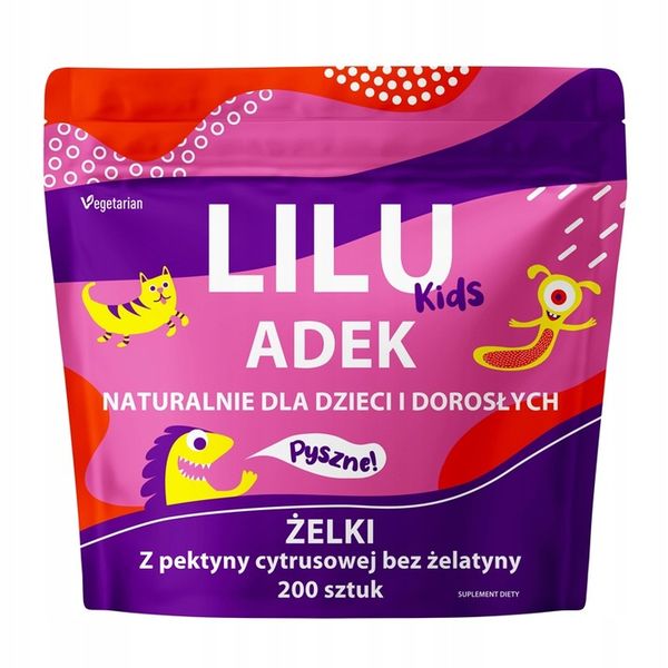 MYVITA WITAMINY ADEK LILU KIDS ŻELKI DZIECI 200szt zdjęcie 1