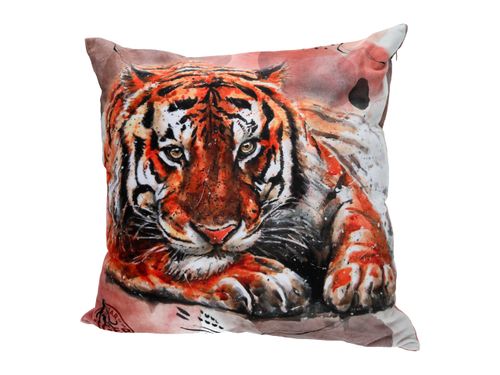 Poduszka z wypełnieniem/suwak - Tygrysy (CARMANI) na Arena.pl