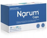 Narum Caps 200 mg PRIOBIOTYK Mikroflora dla JELIT 30 kapsułek