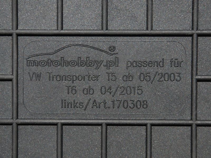 VW Transporter T5 03-15 DYWANIKI GUMOWE DEDYKOWANE zdjęcie 2