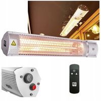 Grzejnik elektryczny PROMIENNIK tarasowy 2000W PILOT 2 poziomy mocy IP55