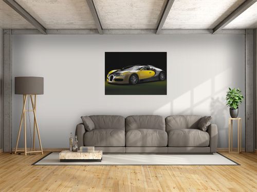 Obraz Żółte Bugatti Veyron 100x70 na Arena.pl