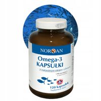 OMEGA-3 KAPSUŁKI Z olejem rybim NORSAN 120k