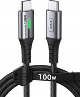 Kabel INIU USB typ C - USB typ C 1,2 m czarny