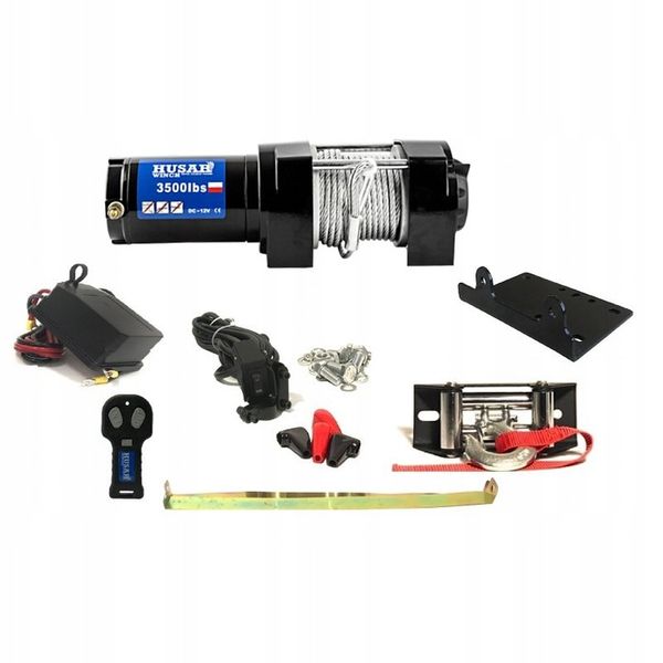 Wyciągarka ATV 3500lbs do pługa, Quada 12V pilot zdjęcie 1