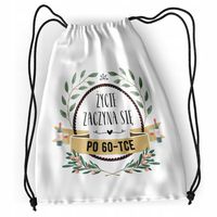 Plecak Urodziny 60 60Te Sportowy Szkolny Worek Z Nadrukiem Ze Zdjęciem