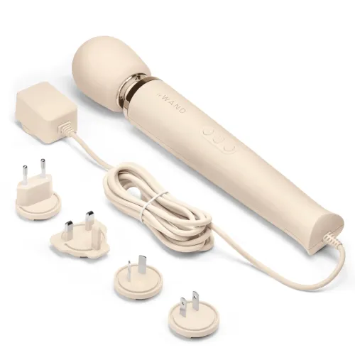 le wand plug-in massager cream - masażer przewodowy 10 trybow na Arena.pl