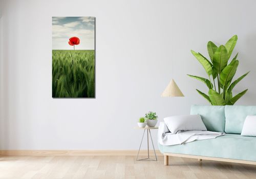 Obraz 50x100cm Samotny Mak na Polu na Arena.pl