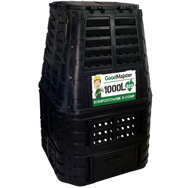 KOMPOSTOWNIK MODUŁOWY 1000L CZARNY G-COMP POLSKI zdjęcie 1