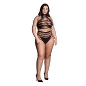 carpo xlvi - two piece with turtleneck, crop top and pantie - plus size