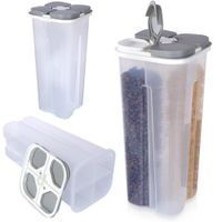 Pojemnik Kuchenny Dzielony na Produkty Sypkie Płatki Żywność Dozownik 3L