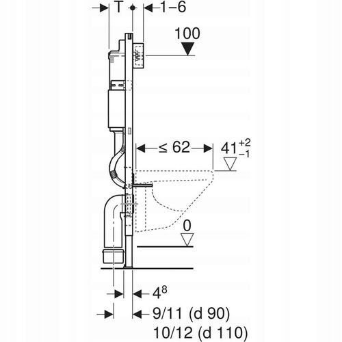 Stelaż podtynkowy do toalety Geberit Duofix Basic na Arena.pl