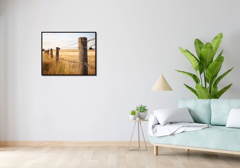 Plakat 76x60,5cm Płot na Polu zdjęcie 4