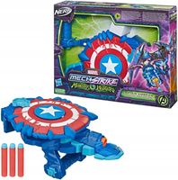 NERF TARCZA KAPITAN AMERYKA Z WYRZUTNIĄ 2W1 MARVEL + STRZAŁKI