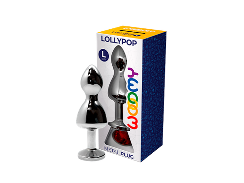 korek analny lollypop double ball metal plug l red wooomy na Arena.pl