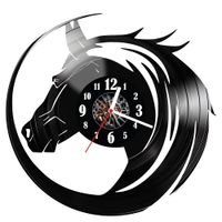 Zegar ścienny z płyty winylowej Koń 137.14