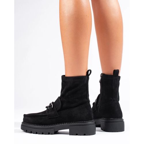 Czarne botki damskie na platformie r.41 na Arena.pl