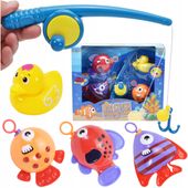 ZABAWKA KĄPIELOWA ŁOWIENIE RYBEK WĘDKA GRA DO KĄPIELI AKCESORIA ŁAZIENKOWE