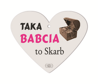 deska serce 15x17cm taka babcia to skarb tvsb01