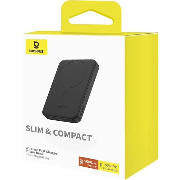 Powerbank indukcyjny z kablem USB-C Baseus do MagSafe Qi QC PD 5000mAh 20W zdjęcie 6