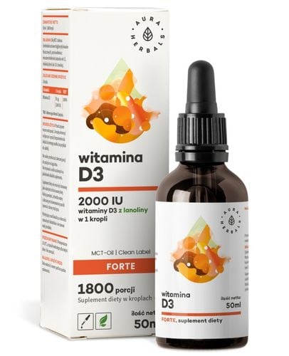Aura Herbals WITAMINA D3 FORTE 2000IU Z LANOLINY 50ml na Arena.pl