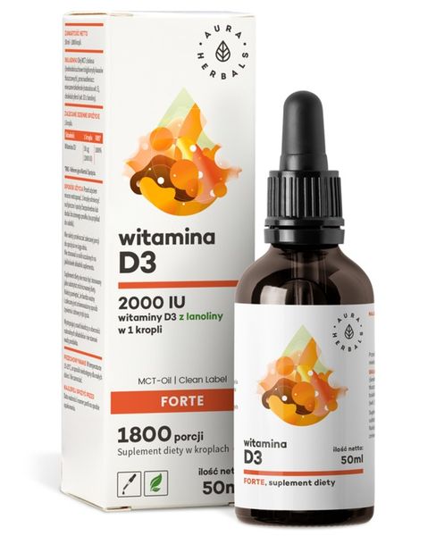 Aura Herbals WITAMINA D3 FORTE 2000IU Z LANOLINY 50ml zdjęcie 1