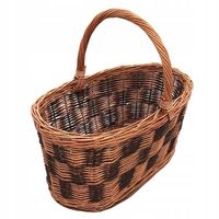 Kosz Wiklinowy Zakupowy - Ekologiczne Plecionki. Kosz Ręcznie Pleciony