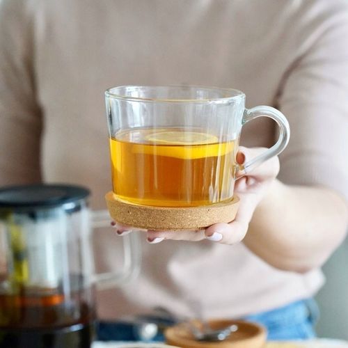 Zestaw KUBKI Szklane SZKLANKI do KAWY i HERBATY z UCHEM Tadar Sue 6x450 ml na Arena.pl