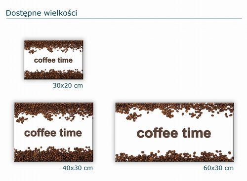 SZKLANA DESKA KUCHENNA 30x20 101a Coffee time na Arena.pl